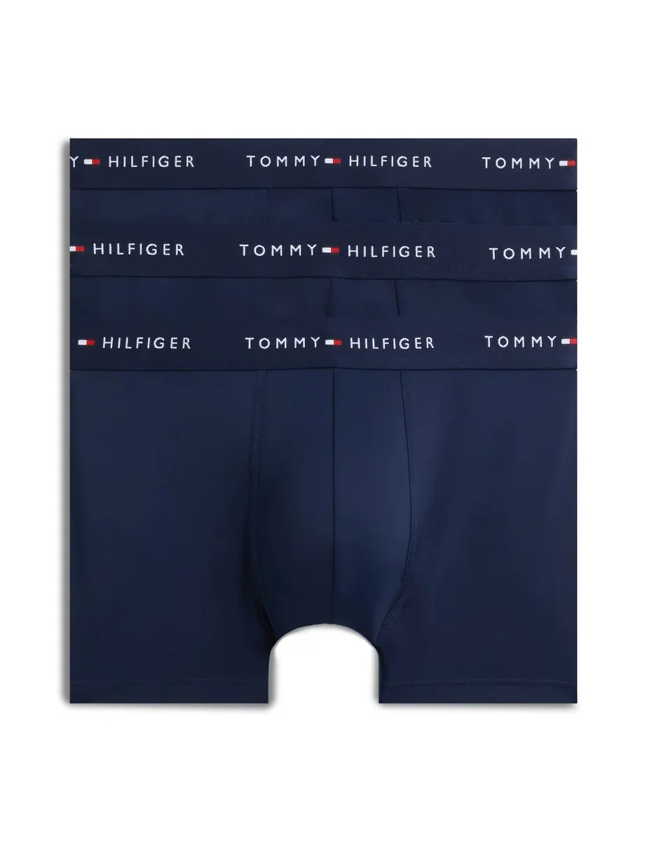 3 Pack Signature Microfibre Essentials Trunks Navy
