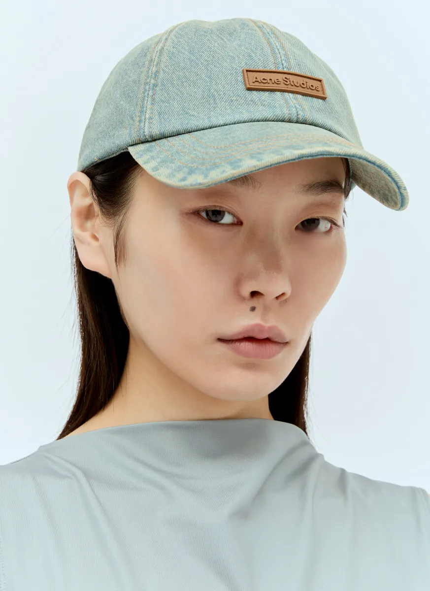 Logo Patch Denim Baseball Cap