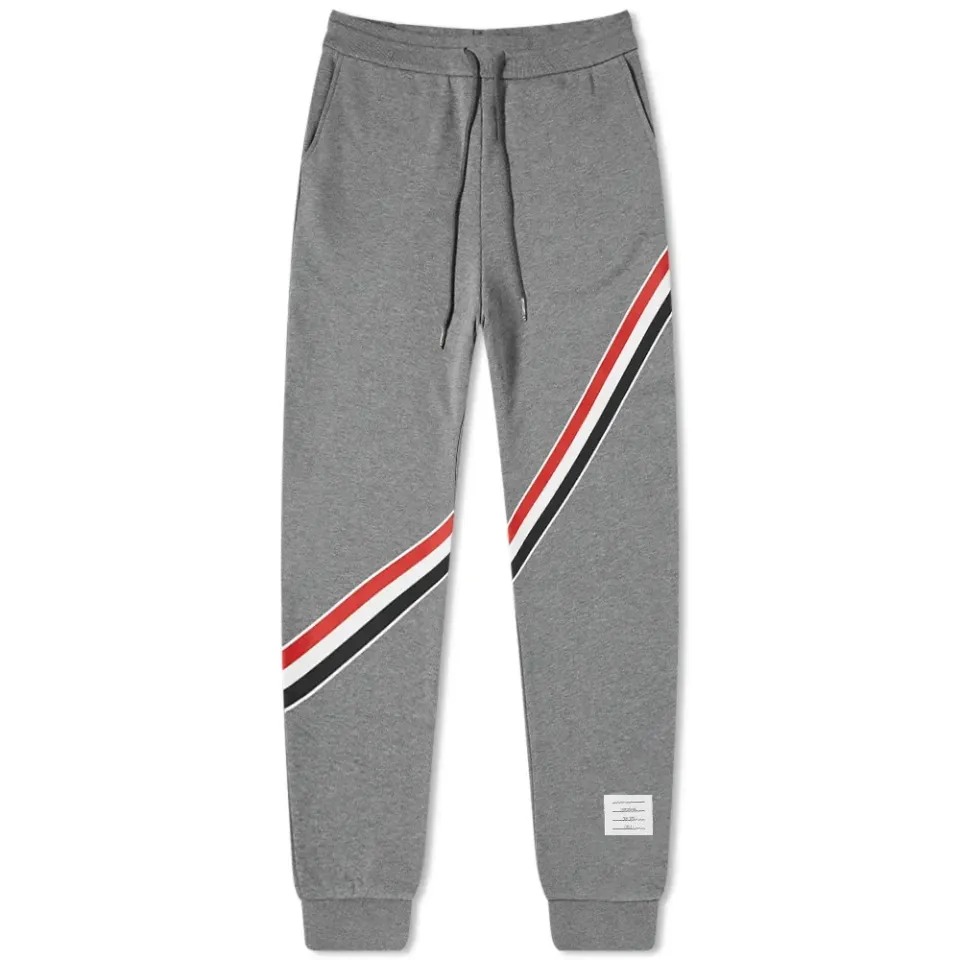 Diagonal Stripe Sweat Pant