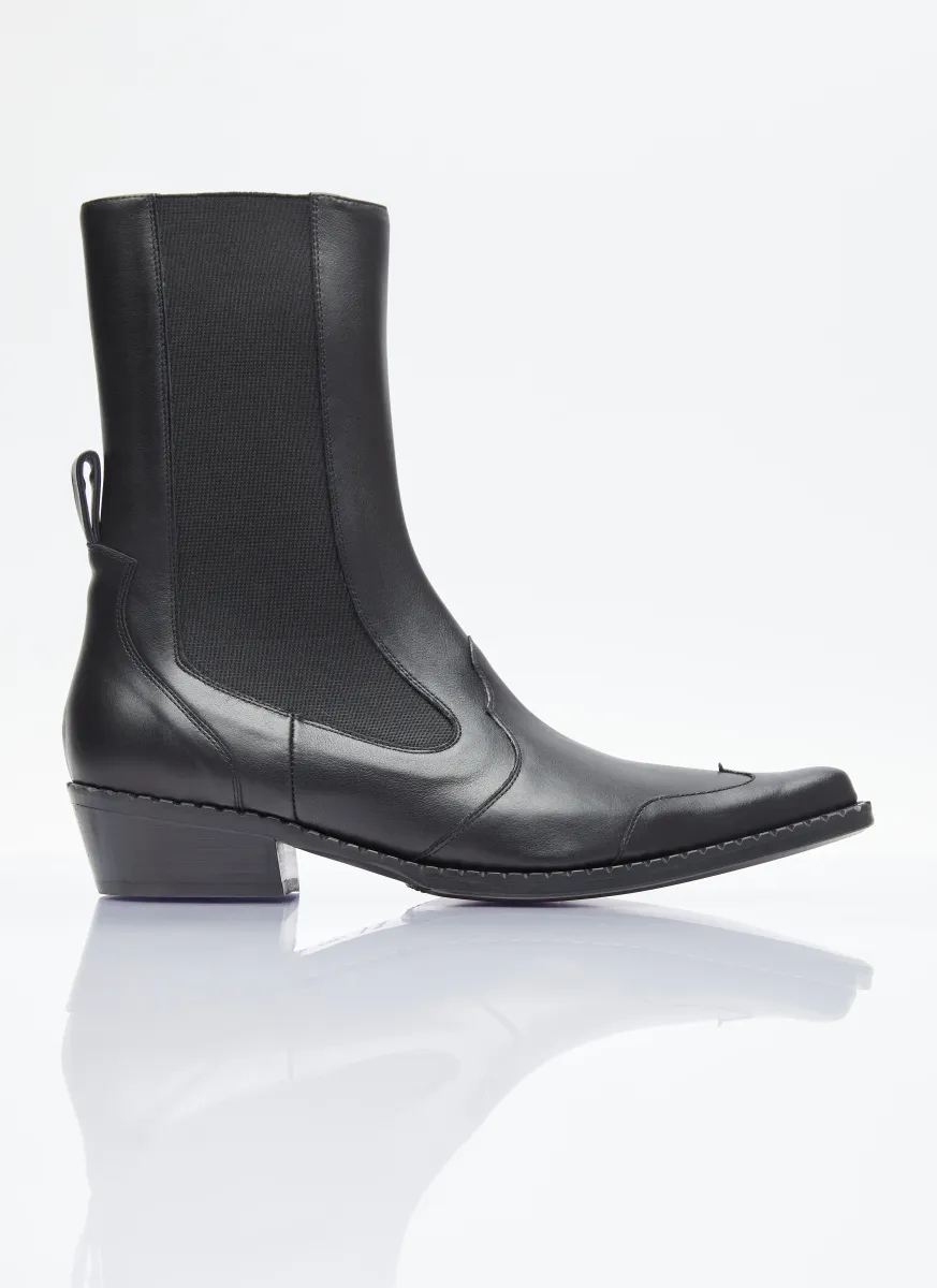Leather Western Boots