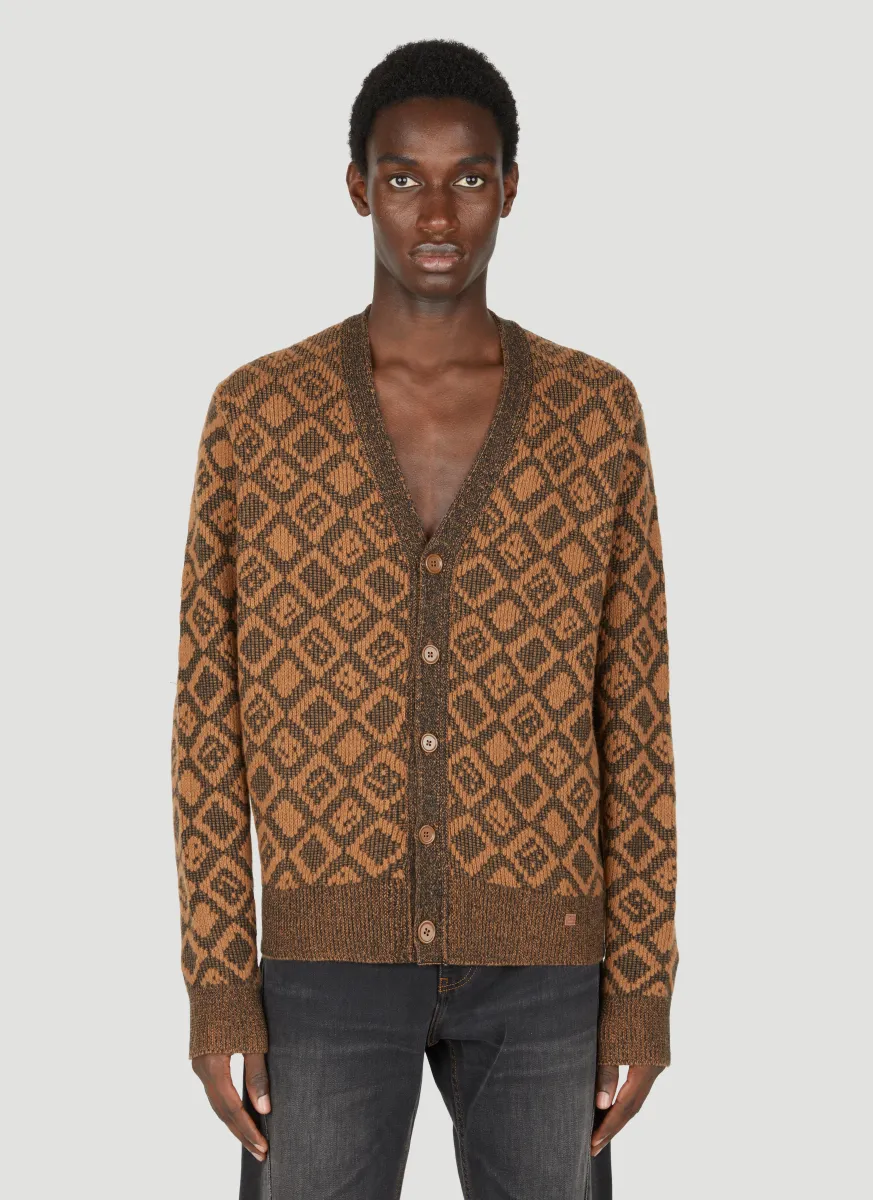 Faces Tiles Cardigan
