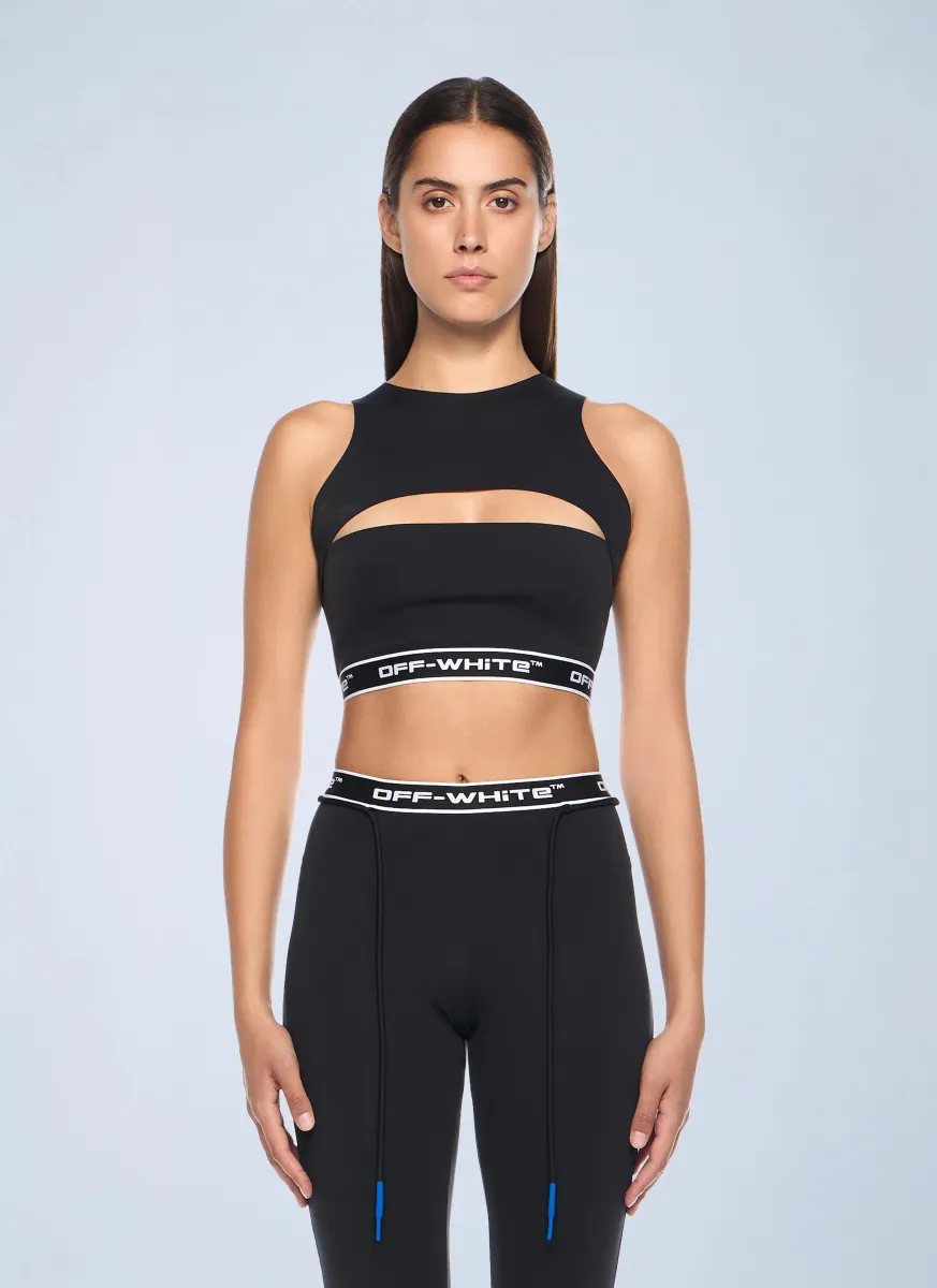 Logo Motif Cut Out Top