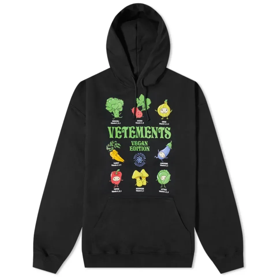Vegan Logo Oversized Hoodie