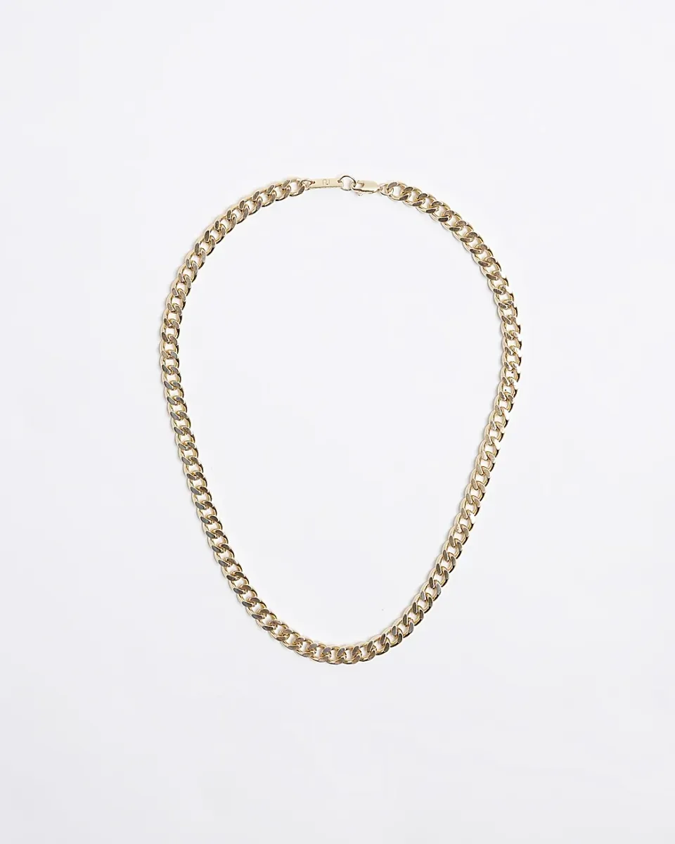 Plated Curb Chain Necklace