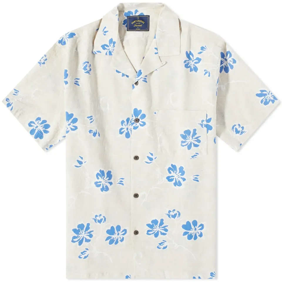 Canvas Floral Vacation Shirt