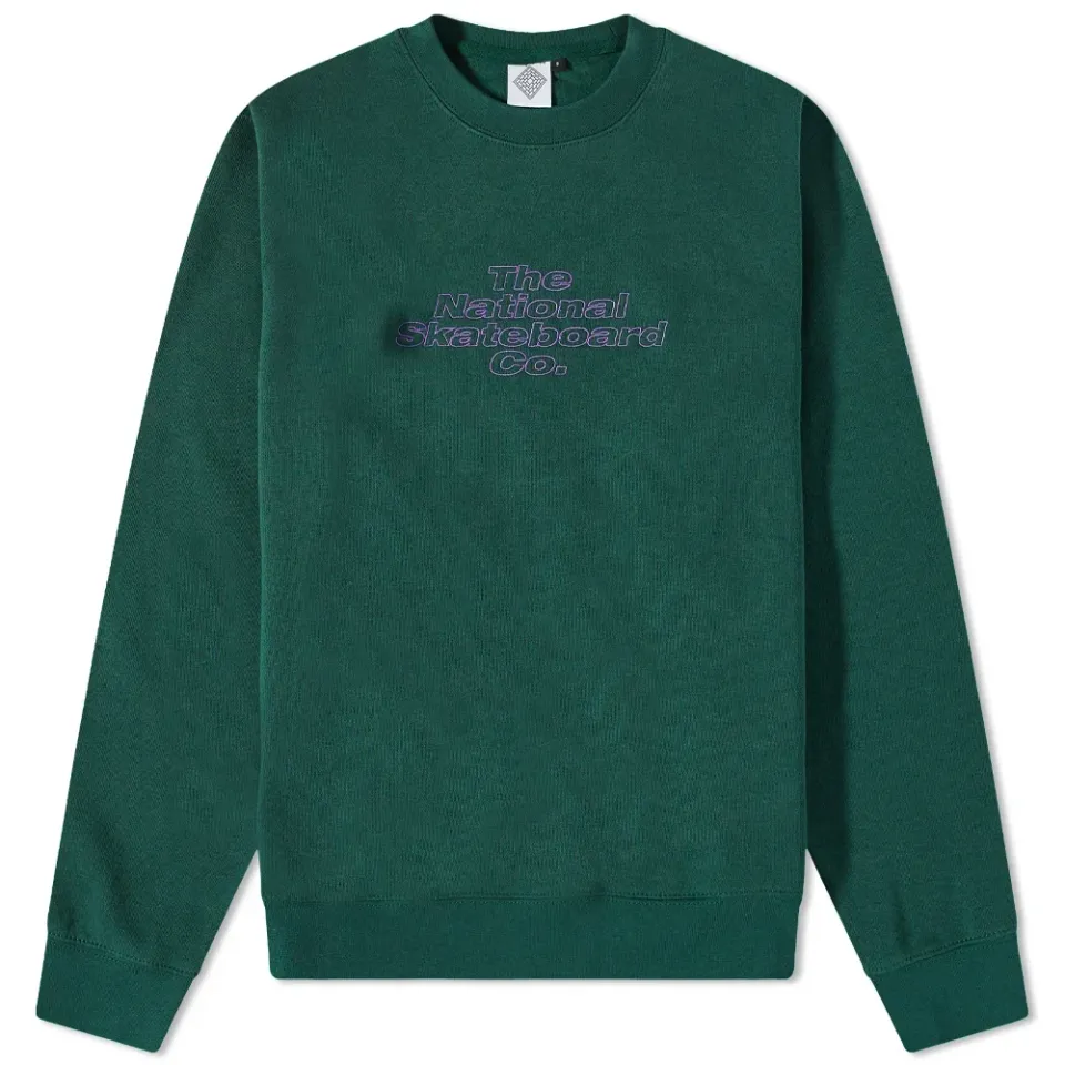 The National Skateboard Co. Embroidered Crew Sweat