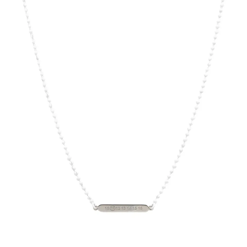 11 Painted Logo Bar Necklace