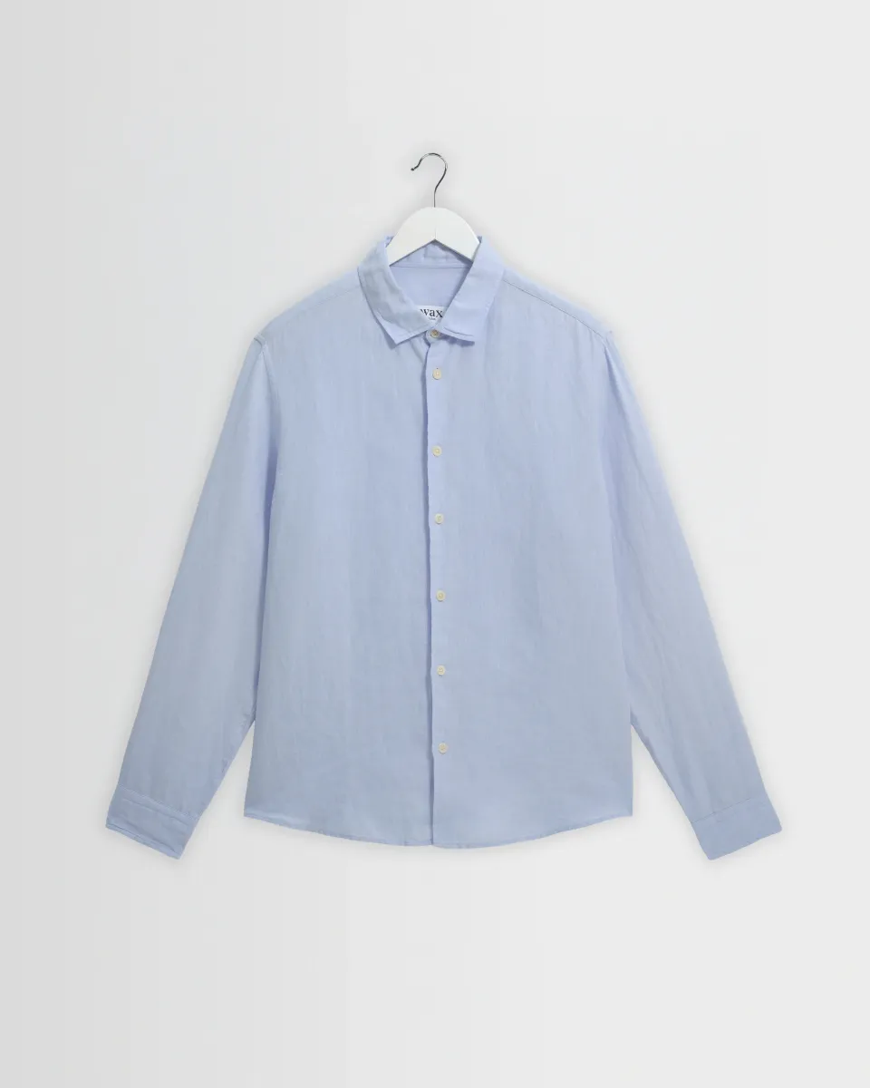 Dartford - Pale Blue Washed Linen Shirt