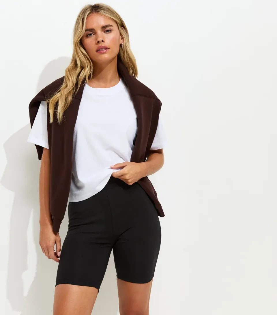 Women's Petite Black Cycling Shorts
