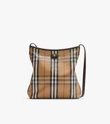 Small Highlands Shoulder Bag in Sand beige