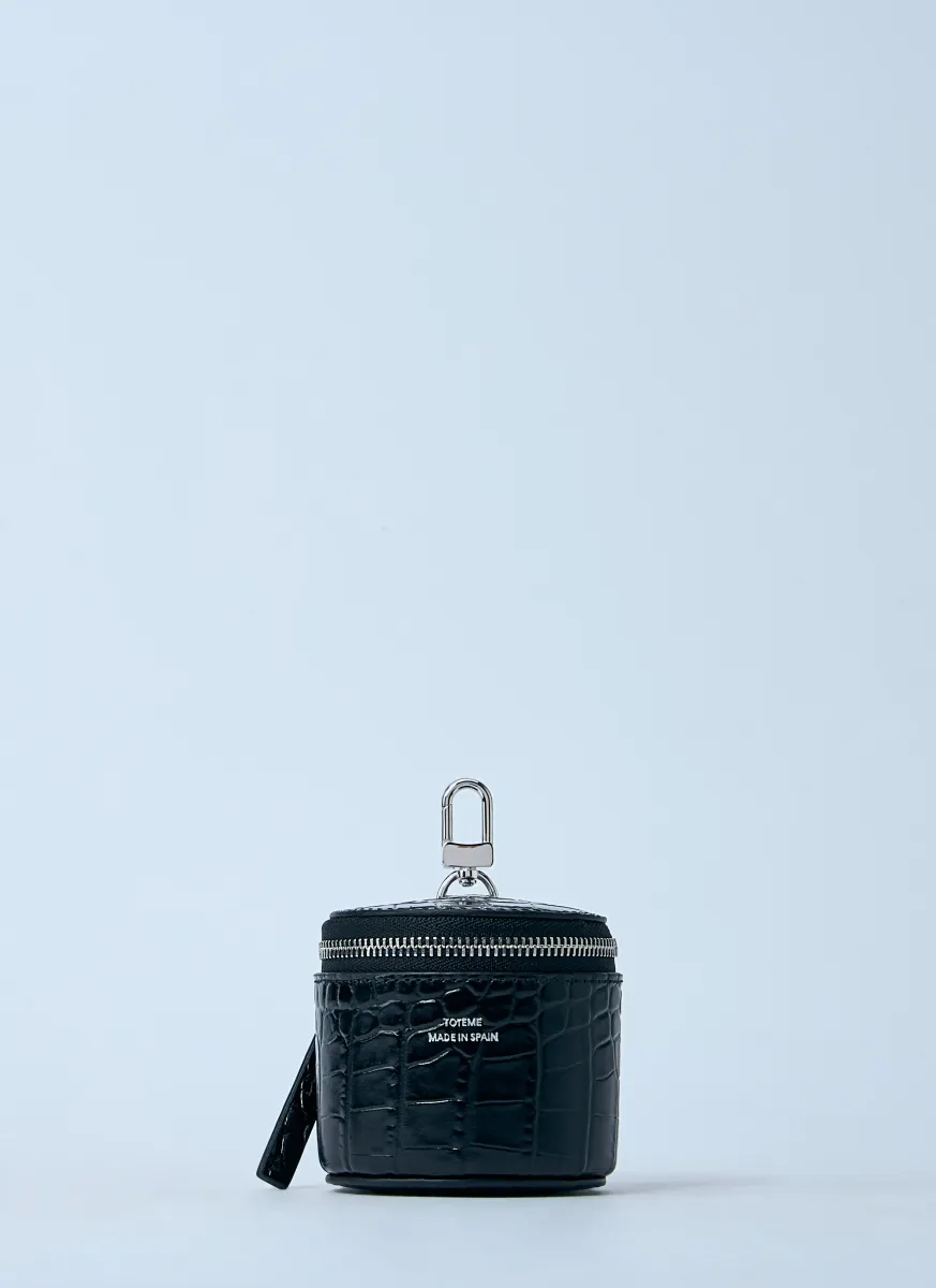 Croc-Embossed Jewelry Box