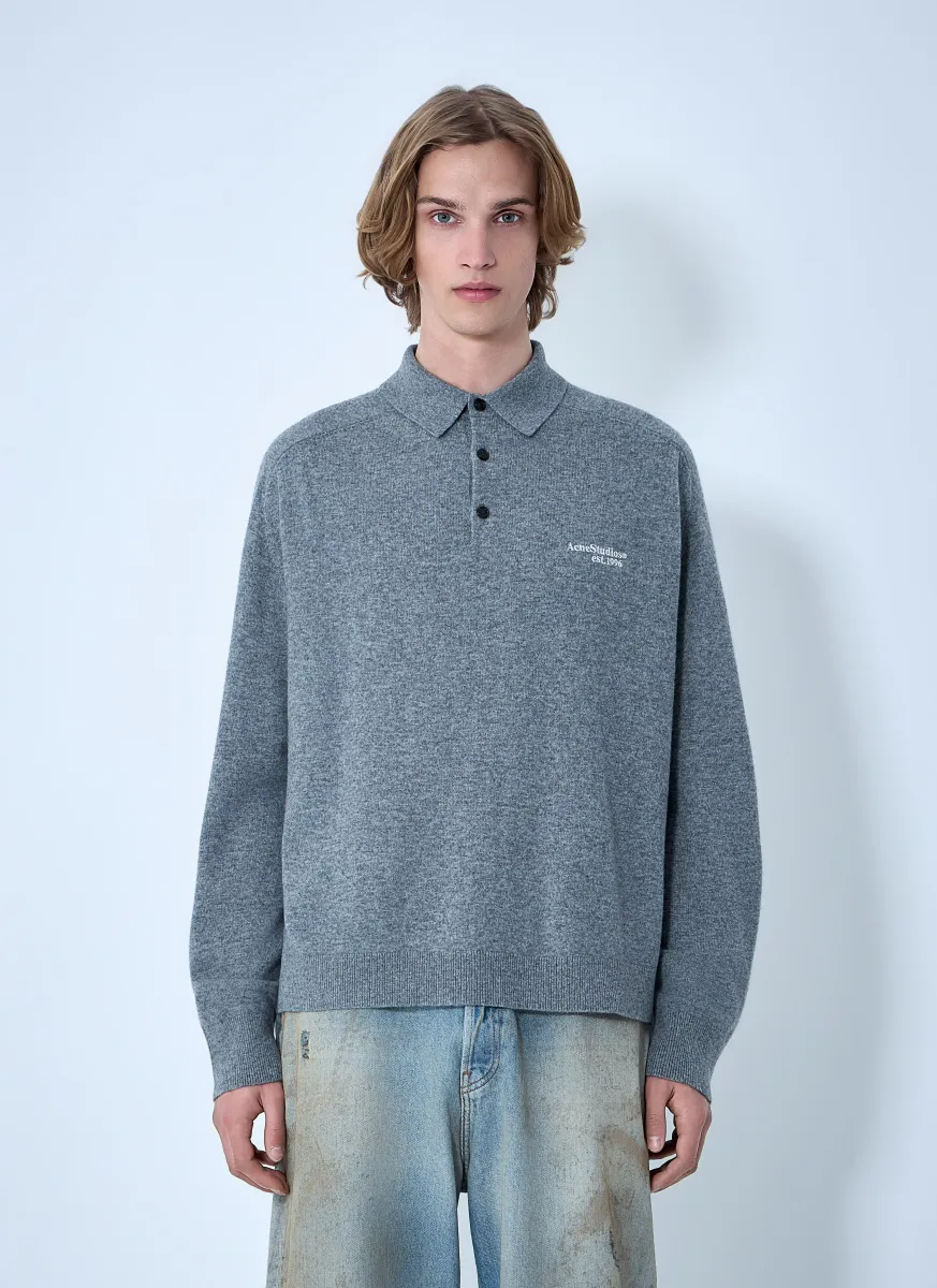 Wool Knit Polo