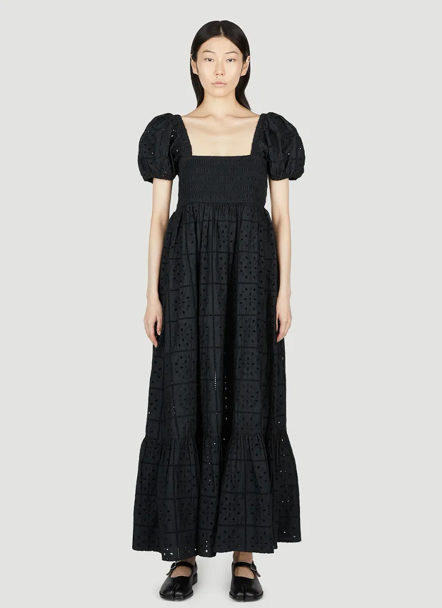 Broderie Anglaise Maxi Dress