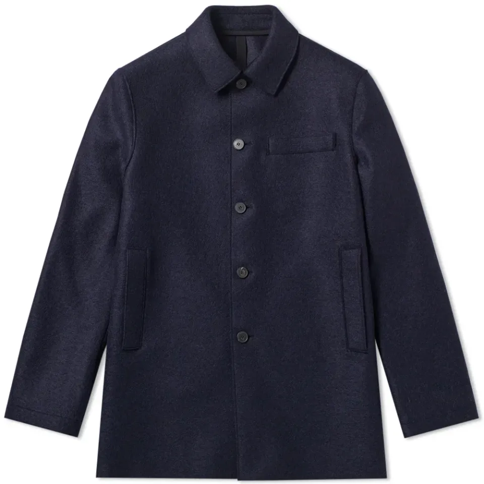 Harris Wharf Pressed Wool 3/4 Mac