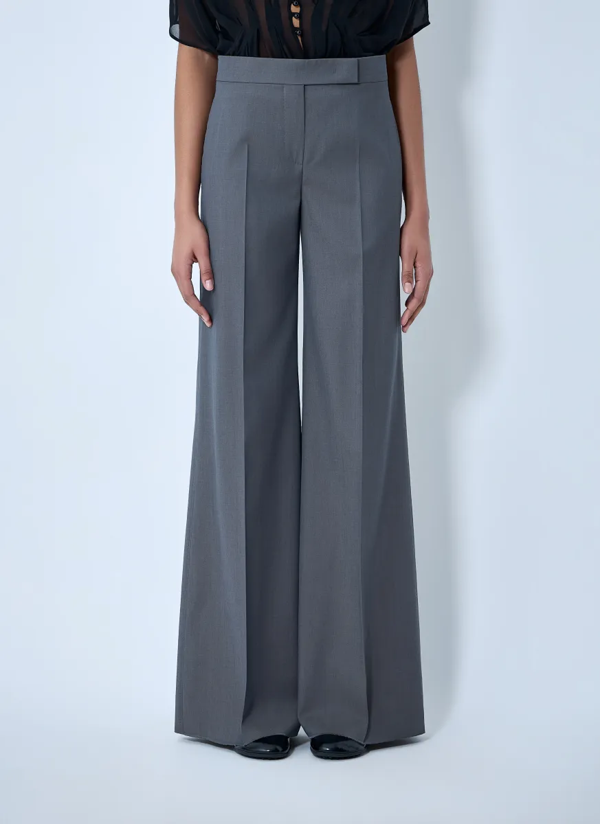 Wide-Leg Tailored Trousers