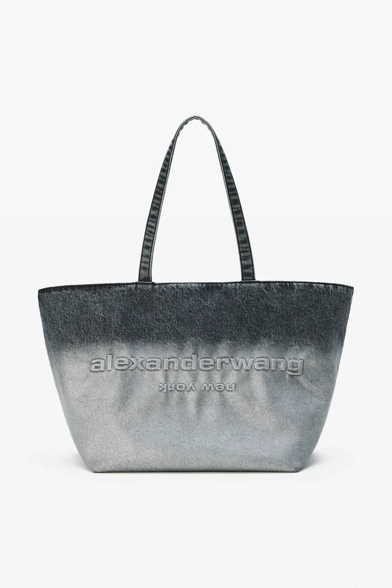 Denim Punch Large Tote