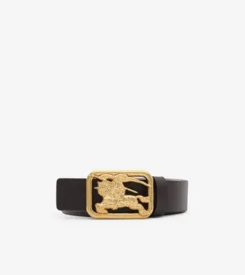 Reversible Leather Rider Belt​ in Peat brown/soap beige