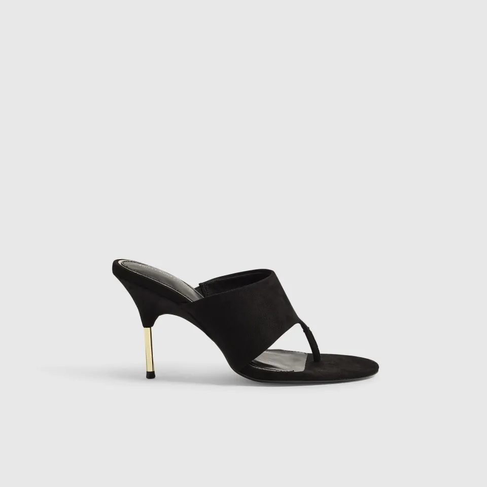 Toe Thong Heeled Sandals