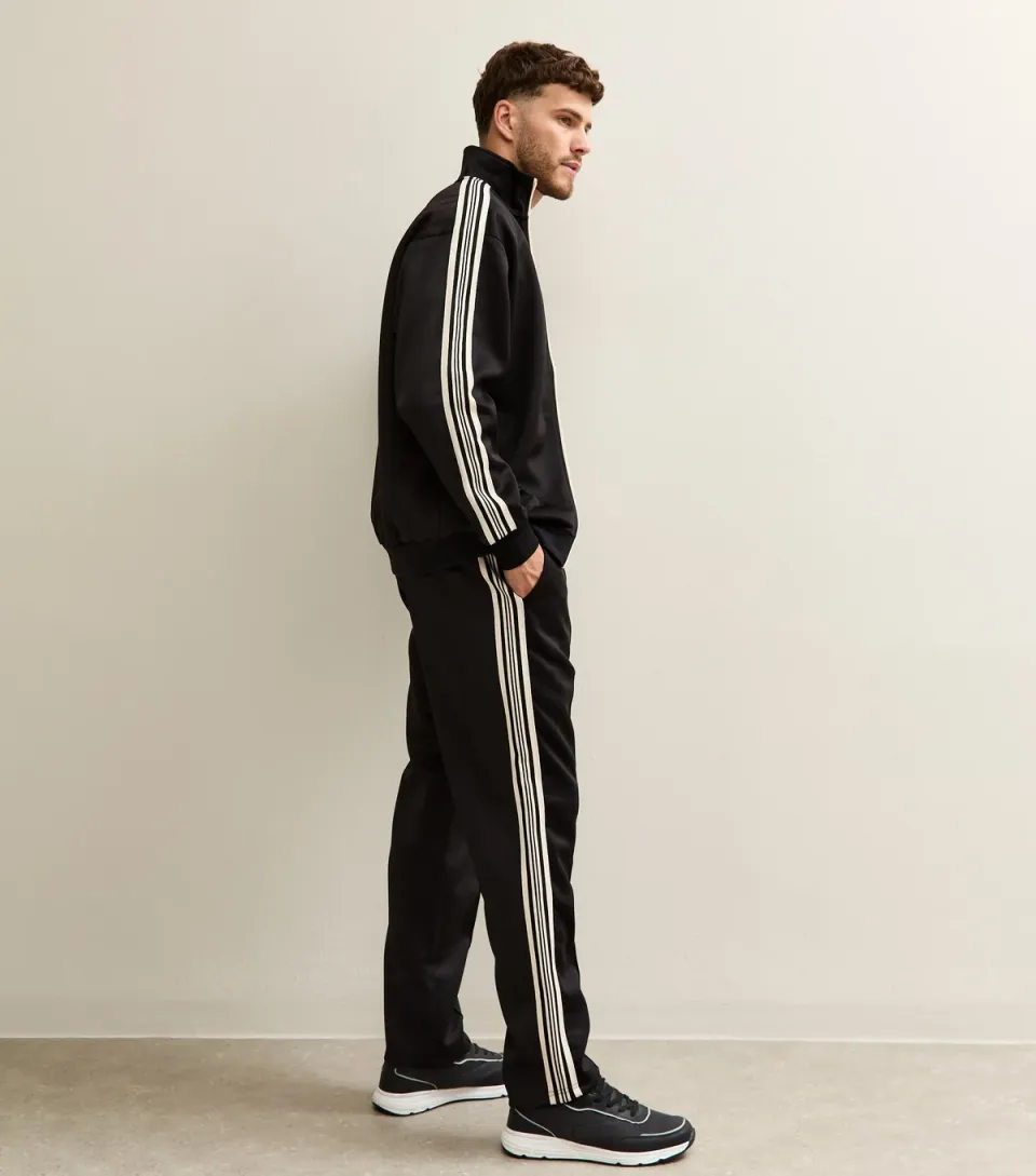 Men's Black Track Trousers