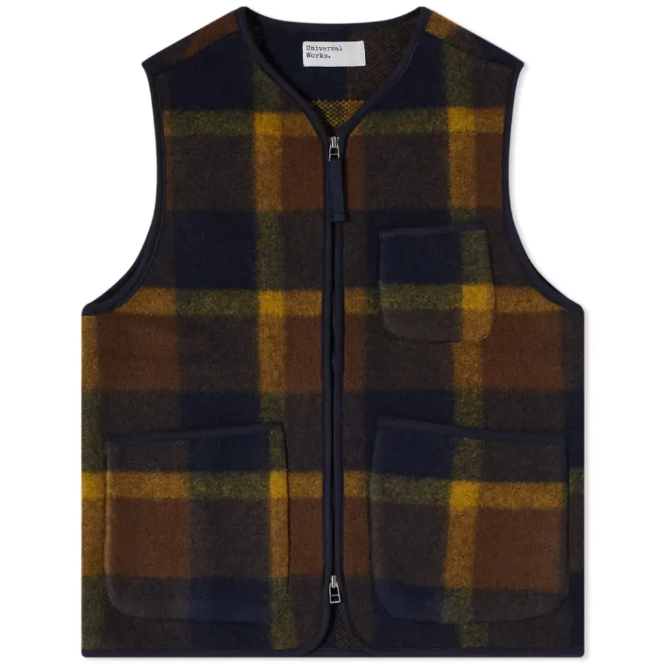 Plaid Zip Gilet