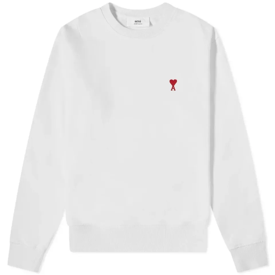 AMI Small A Heart Crew Sweat