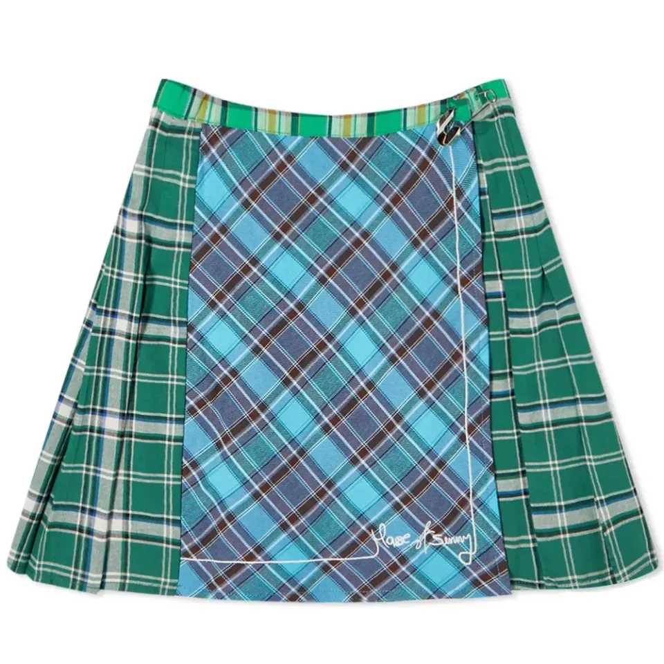 The Victoria Check Mini Skirt