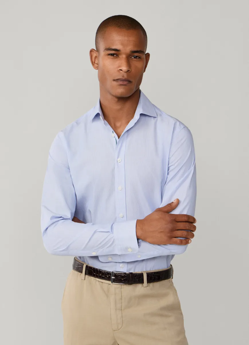 Tailored Fit Hairline Stripe Shirt