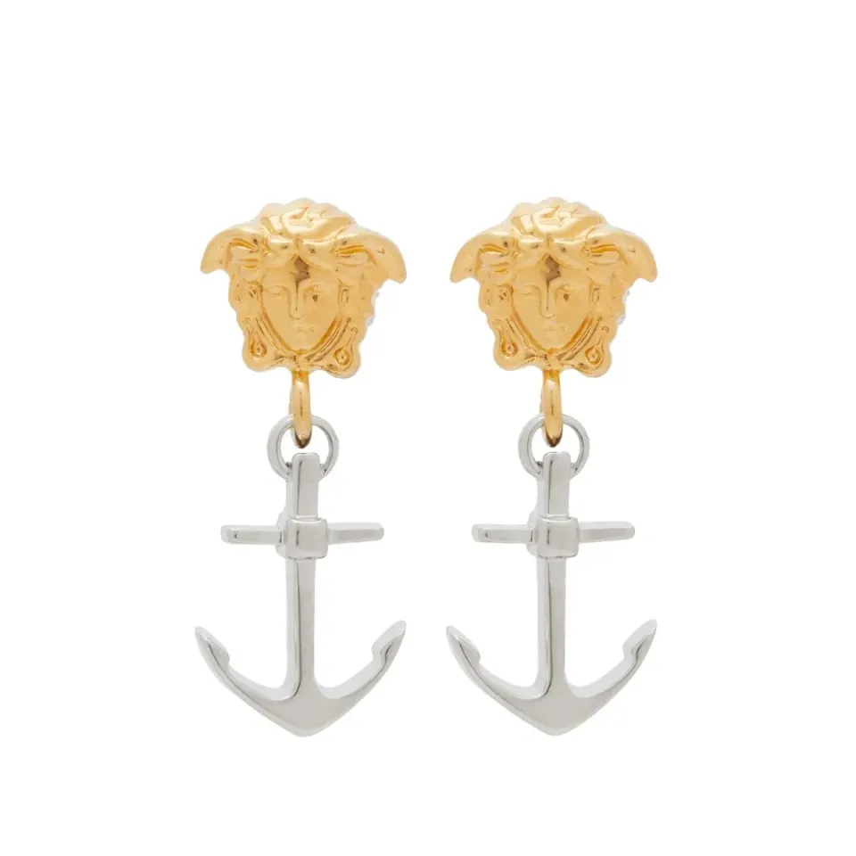 Anchor Medusa Earrings