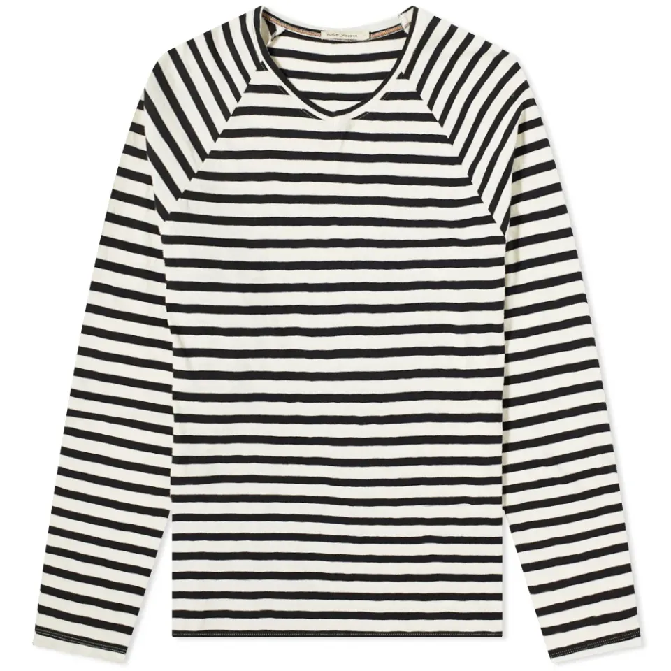 Nudie Long Sleeve Otto Breton Striped T-Shirt