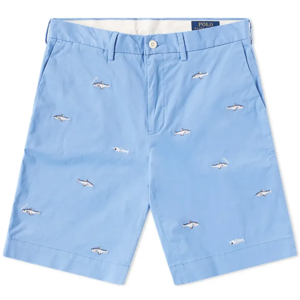 Classic Fish Embroidered Short