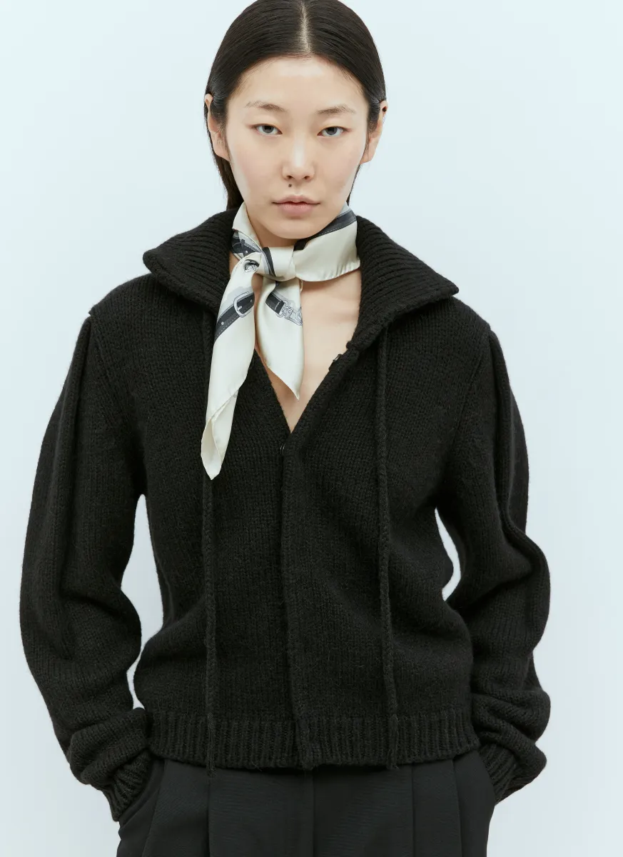 Clasp Belt Silk Scarf