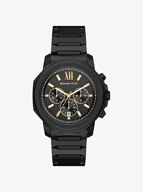 Oversized Prescott Black-Tone Watch