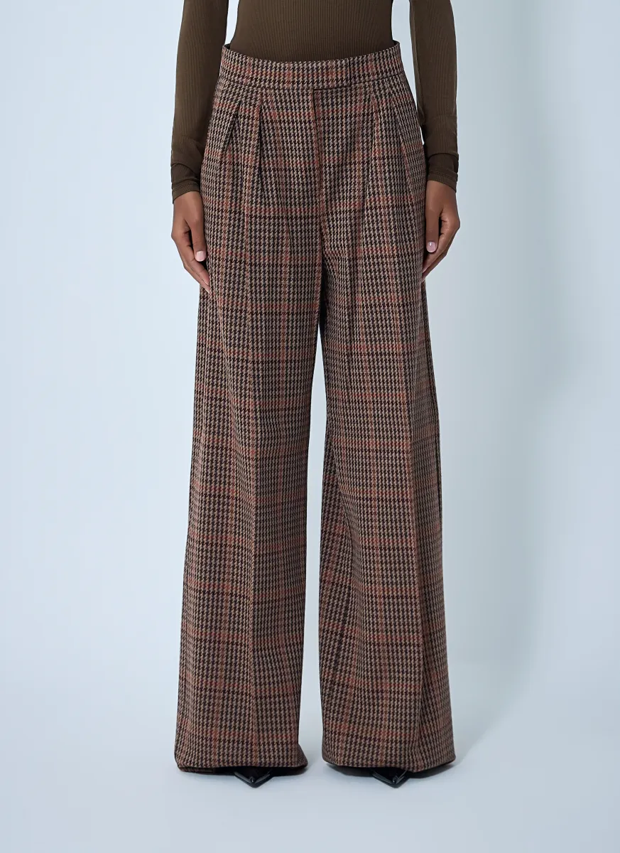 Tailored Wool-Blend Pants