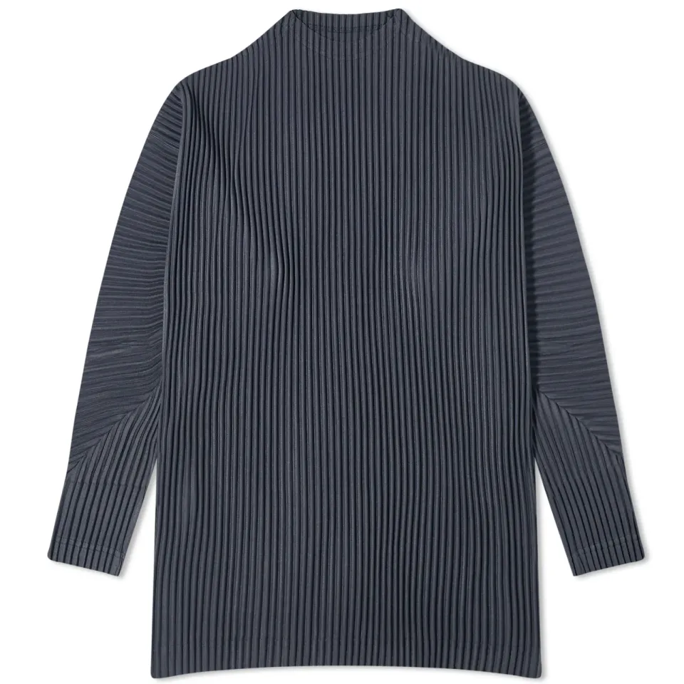 Pleated Long Sleeve T-Shirt