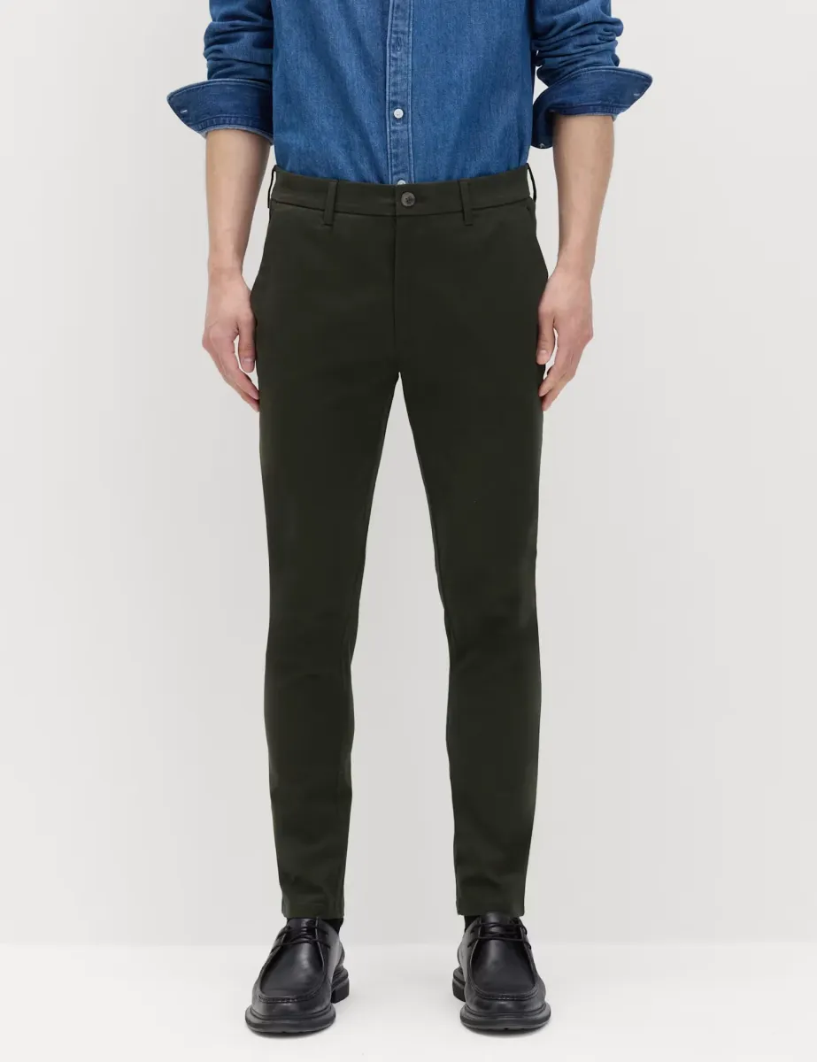 Skinny Fit Stretch Chinos Dark Khaki