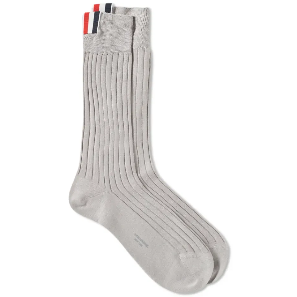 Triclolour Detail Rib Sock