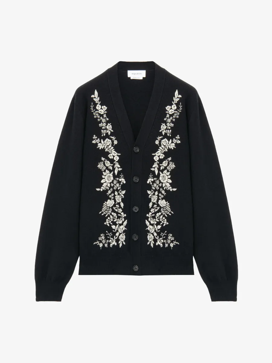 Floral Embroidery Cardigan