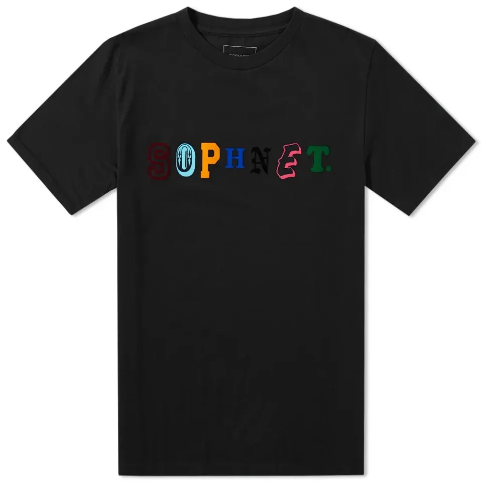 SOPHNET. Multicolour Logo Tee