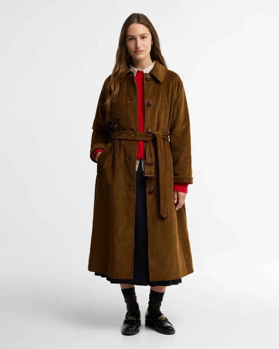 Antonella Cord Trench Coat