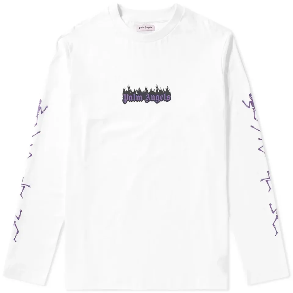 Long Sleeve Flaming Logo Tee