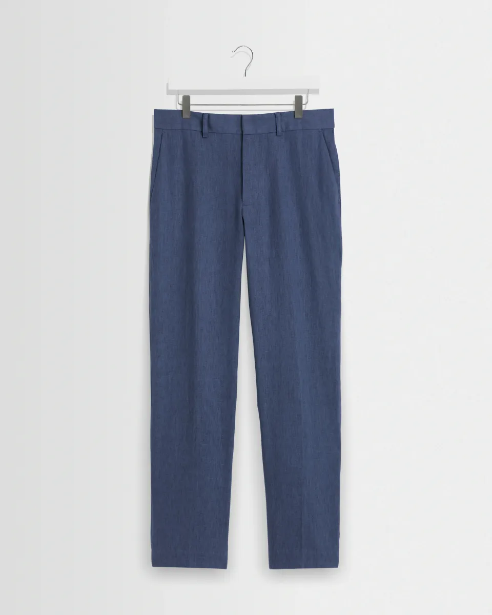 Alp - Mid Blue Linen Trousers