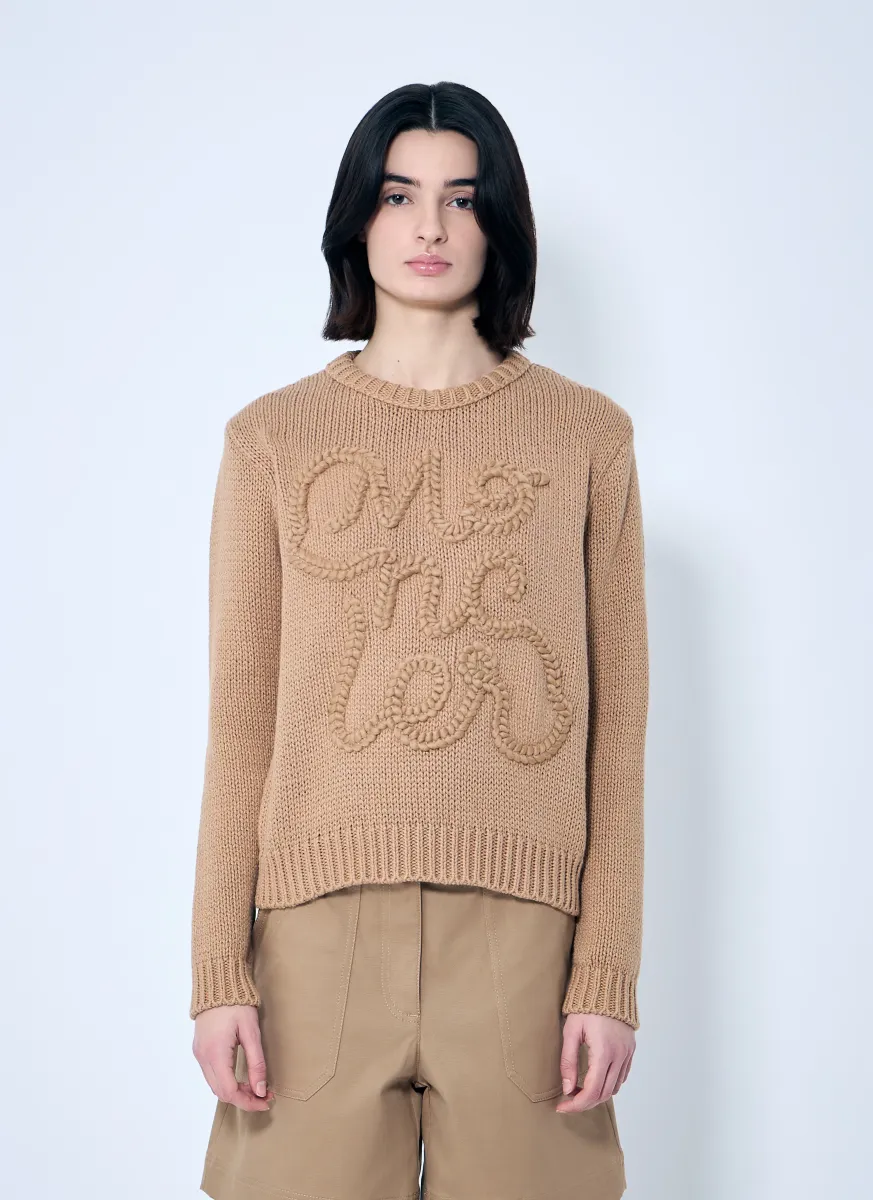 Logo Embroidered Sweater