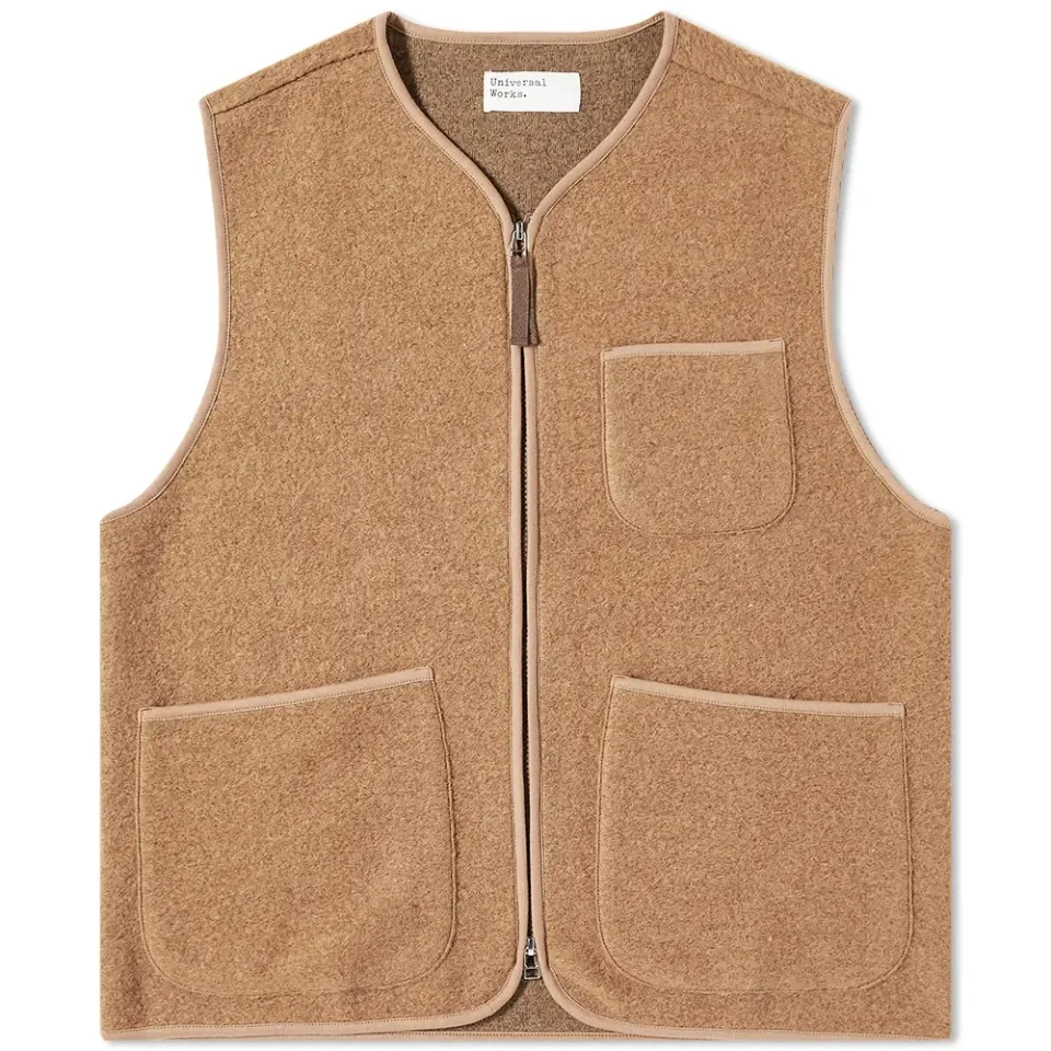 Wool Fleece Zip Gilet