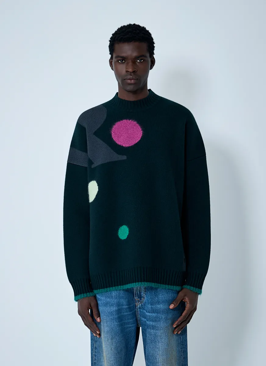 Jacquard Knit Sweater