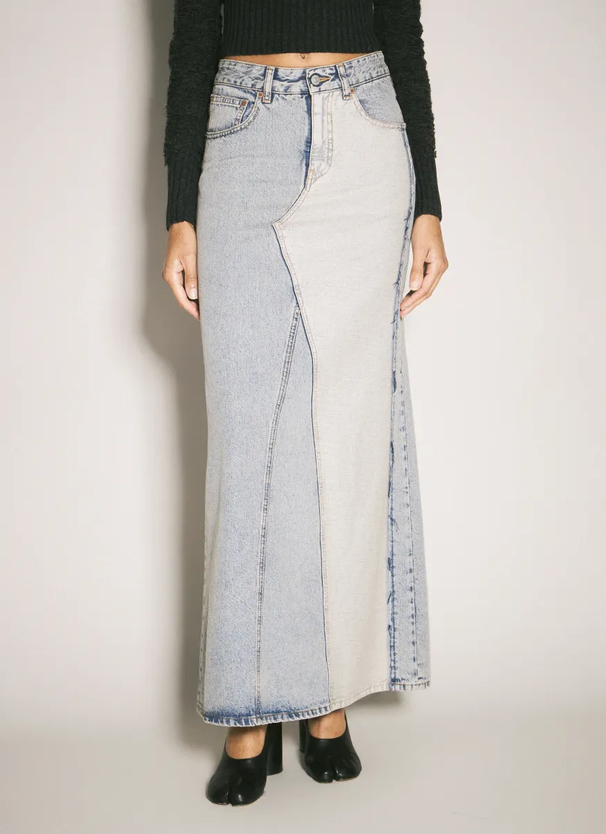 Five-Pocket Denim Skirt