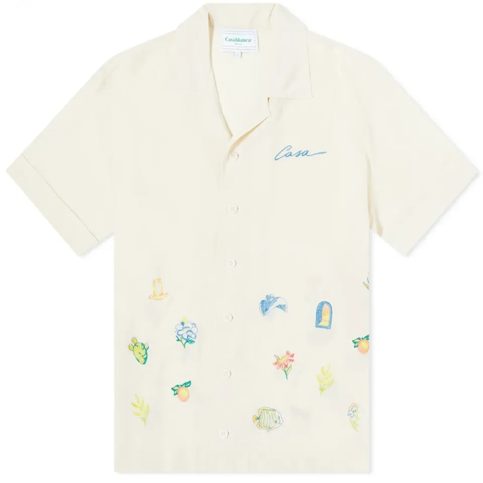 Embroidered Logo Short Sleeve Shirt