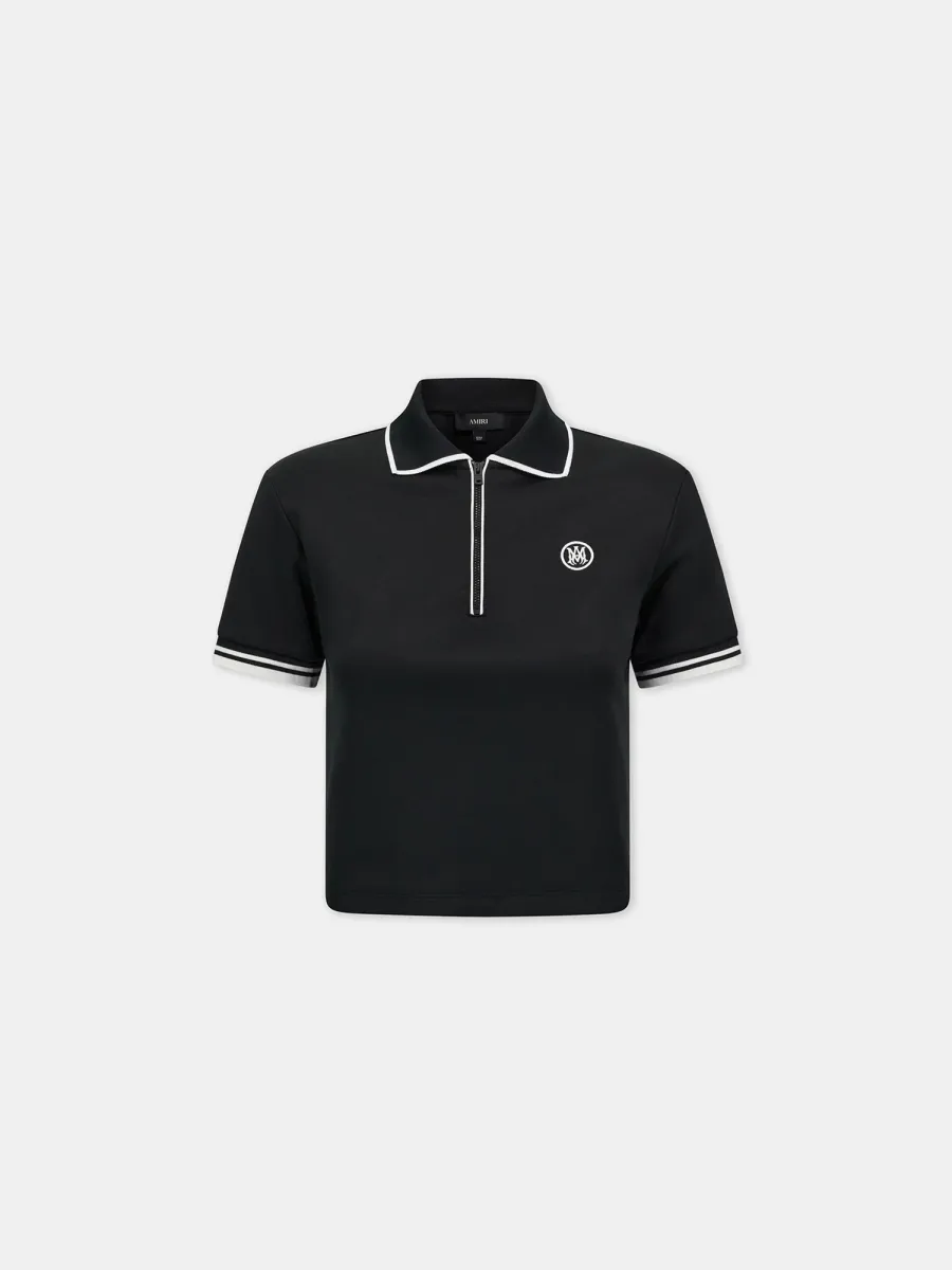 WOMEN - WOMEN'S MA ZIP POLO - Black