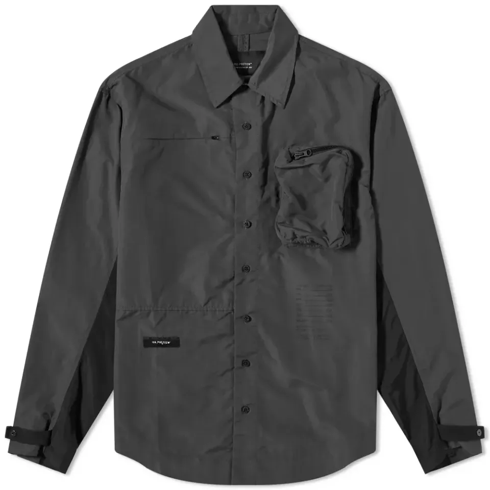 Pocket Detail Nylon Overshirt