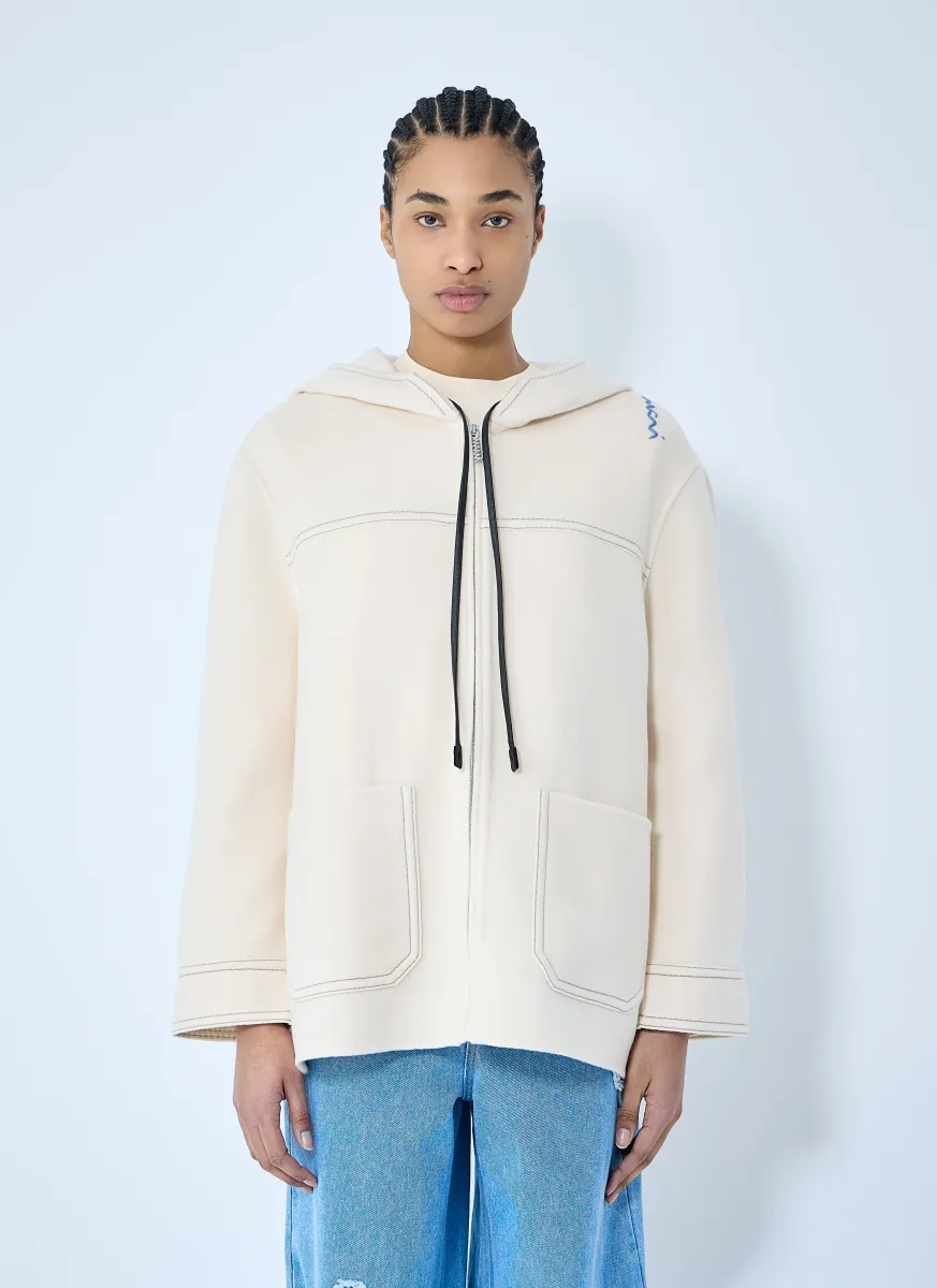 Wool-And-Cashmere Hooded Jacket