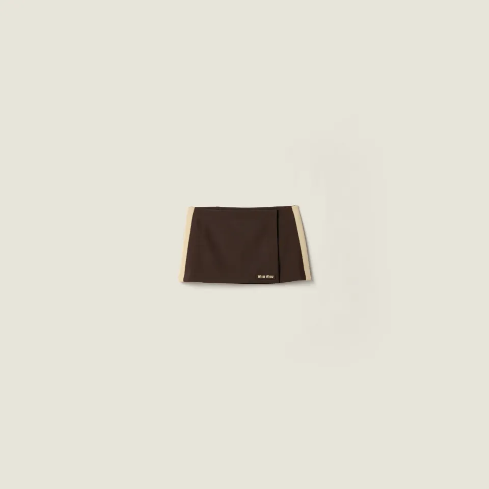 Kid mohair miniskirt